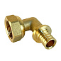 Угольник латунный для PEX труб 20-1/2'' PN 16 S-2,8мм под надвижную гильзу Valfex VF.455.AF купить в Ярославле | "Проконсим"